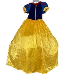 Snow White Halloween Costume Childs Med Hoop Skirt Under Dress Wig Headband Cape